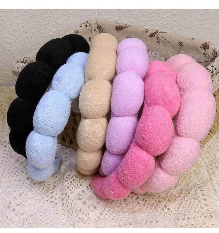 Fashion Sponge Headband For Women Hair Accessories Multifunction Head Band For Face Washing Makeup Removal Shower Hair Band