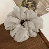 Large Mesh Hair Rope for Women Simple and Fashiona  Does Not Hurt The Hair Hair Rope Cute Girl High Ponytail Scrunchie