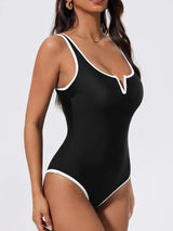 2026 Sexy Strappy Swimsuit One Piece Black Swimwear Female Solid Bathers Bathing Swimming Swim Suit Beachwear