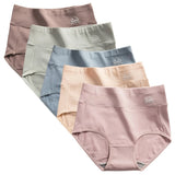 5 Pack Women's Cotton High Waisted Underwear - Tummy Control & Butt Lift, Graphene Antibacterial, Breathable Comfort, No Ride Up