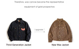 Maden Retro Heavyweight Canvas Oil Waxed Jacket Cotton Waterproof Hunting Coat Male Spring Khaki Casual Work Safari Style Jacket