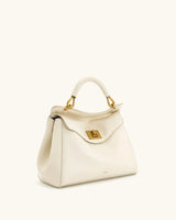JW PEI Lucia Top-Handle Bag Luxury Designer Crossbody Shoulder Bag for Women Elegant Turn Lock Vegan Leather Messenger Purse