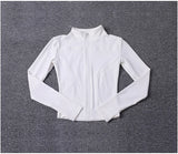 Women Sport Jacket Long Sleeve Shirt Workout Coat Gym Training Clothing Yoga Sportswear
