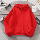 2025 white Hoodies men women Autumn Long Sleeve Pullover Tops Casual Pocket Hoodies Unisex Outer Loose Sport Wear