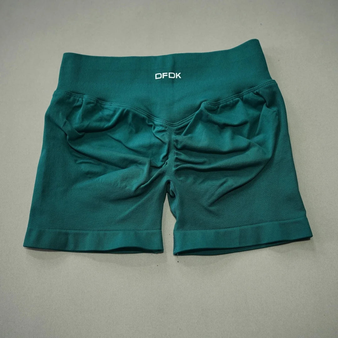 DFDK Women High Waist Yoga Shorts Scrunch Butt Lift Workout Shorts Squat Proof Fitness Gym Running Sports Push Up Athletic Leggi