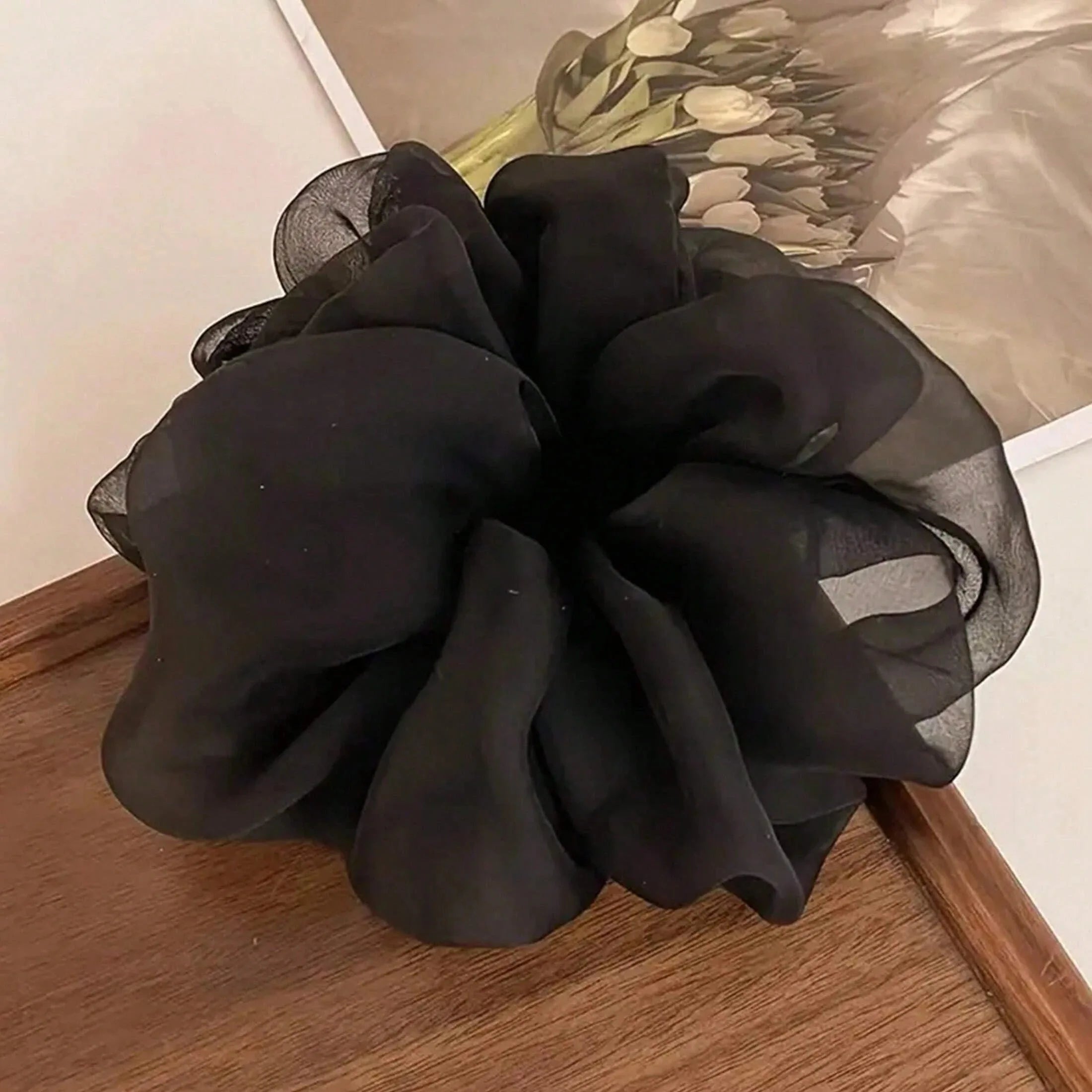 1/3/5pcs Large Mesh Hair Rope for Women Simple Fashiona Girl Hair Tie Hair Ring Simplicity High Ponytail Scrunchie