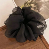 1/3/5pcs Large Mesh Hair Rope for Women Simple Fashiona Girl Hair Tie Hair Ring Simplicity High Ponytail Scrunchie