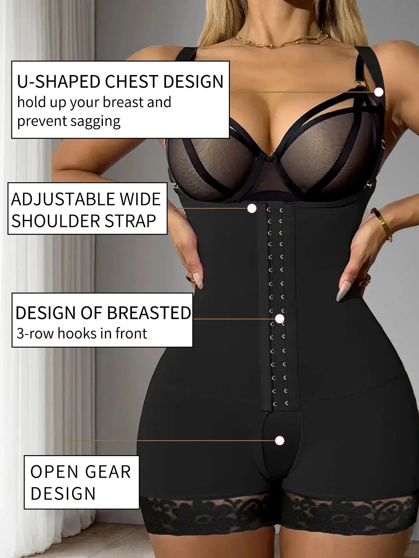 Women Postpartum Girdles High Compression Body Shaper Slimming For Women Sexy Underwear Push Up Bodysuit