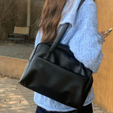 Korean Style Large Capacity Single Shoulder Women's Bag Versatile Vintage Underarm Bag Autumn 2025 New Arrival Tote Bag