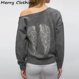 Sequin Angel's Wings Hoodies Women Chic Loose Long Sleeve Pullovers Top Slim Yoga Pant Set 2025 New Casual Lady Two Piece Sets
