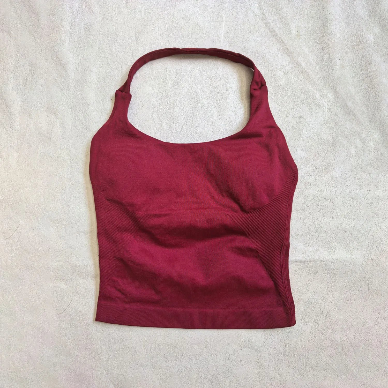 NCLAGEN Gym Halter Top Woman Longline Strappy Tank Padded Yoga Clothing Fitness Workout Running Activewear Pilates Clothes