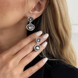 Minimalist Acrylic Rhinestone Open Ring for Women Korean Fashion Geometry Adjustable Knuckle Ring Party Jewelry Lady Gifts