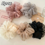 Large Mesh Hair Rope for Women Simple and Fashiona  Does Not Hurt The Hair Hair Rope Cute Girl High Ponytail Scrunchie