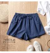 ITOOLIN Casual Linen Shorts Women Gym Workout Shorts Short Pants High Waisted Black Ladies Short Femme Women Shorts Sport Femme