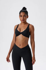 New Summer Women's Push-Up Sports Bra Breathable Soft Yoga Workout Top Backless Fitness Crop Gym Underwear Woman’s Crop Top