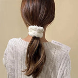 7/21 Pcs/Set Women Hair Scrunchies Set Plush Solid Hair Band for Girls Ponytail Holder Rubber Bands Hair Ties Hair Accessories