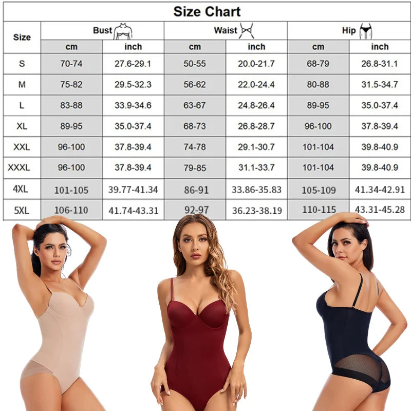 Bodysuit Women Shapewear Body Shaper With Cup Compression Bodies Belly Sheath Waist Trainer Reductive Slimming Underwear