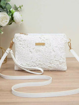 New Fashion Women Flower Printed Hollow Mini Chain Bag Shoulder Bag Tote Purse Handbag New Lace Crossbody Chain Shoulder Women's