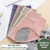 4Pcs Women'S Menstrual Panties High Waist Cotton Briefs Lingerie Physiological Pants Leak Proof Underwear Ladies Period Panty