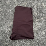 Solid Color Back Waist Pocket High Waist Yoga Legging Women Sport Cropped Pants Butter Athletic Gym Comprehensive Training Jog