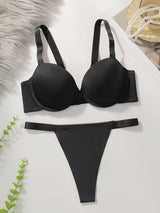 Sexy leopard print 2-piece set with gathered lifting and thickened steel support bra set for women's underwear B2051
