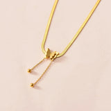 Vintage Butterfly Necklace Women Golden Stainless Steel Blade Snake Chains Aesthetic Charms Choker Women jewelry Gift To Mujer