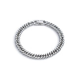 Stainless Steel Braided Double Row Front and Rear Fish Scale Alloy Magnetic Buckle Bracelet with Keel Jewelry New Model