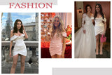 Suninheart White Evening Dresses for Events Red Long Sleeve Lace Elegant Party Dresses 2025 Women Luxury Wedding Prom Dress Gown