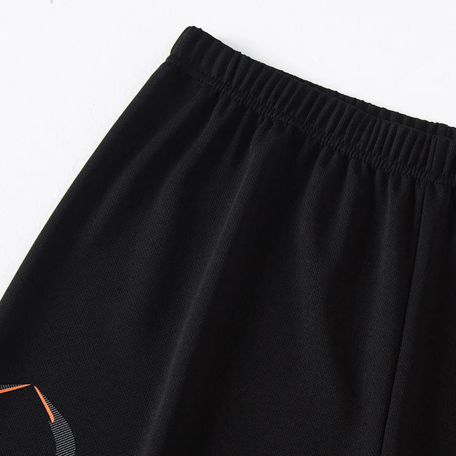 2 Pcs Men's Mesh Breathable Quick-drying Sports Suit Loose Plus Size Running Fitness Mountaineering Casual Short-sleeved Shorts