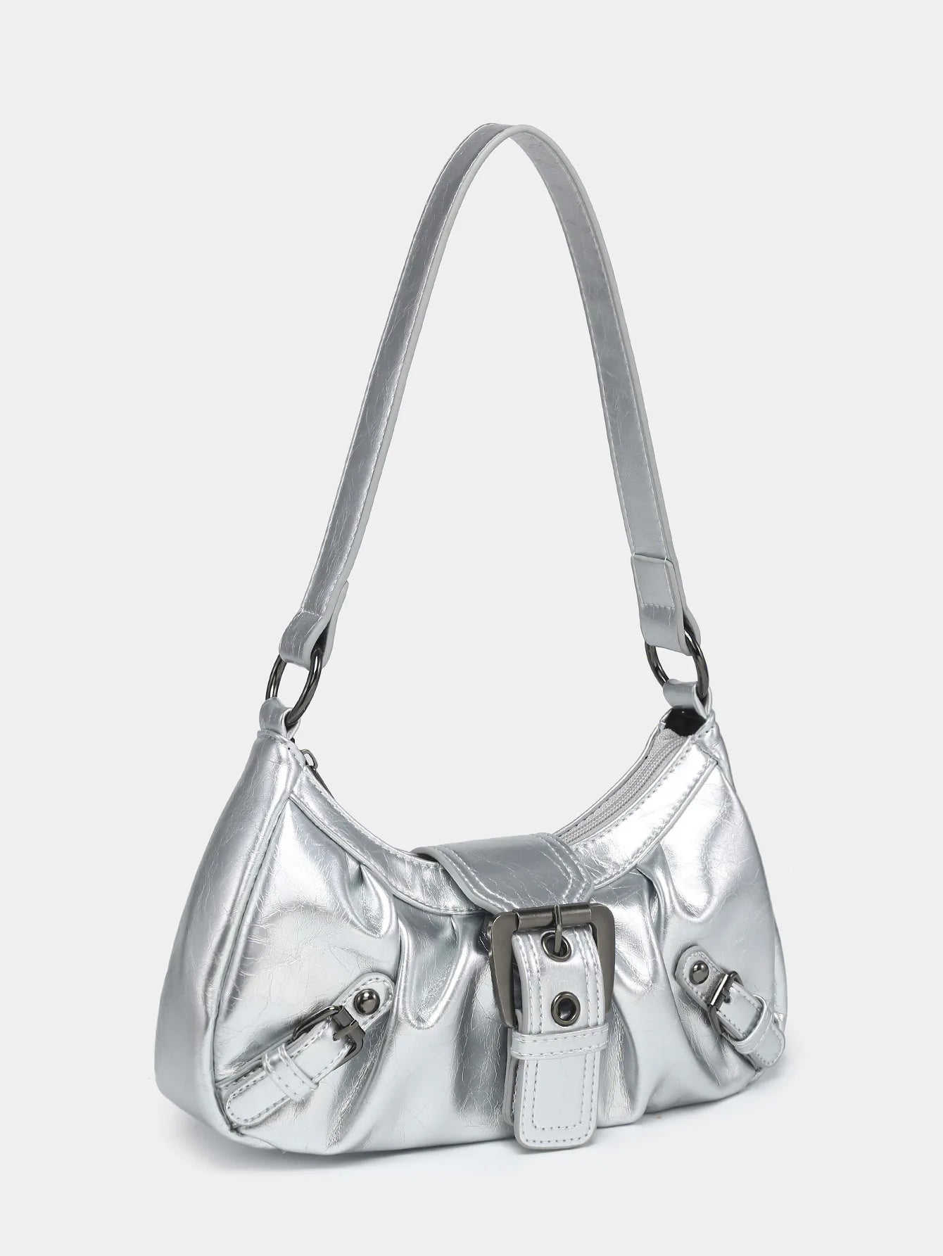 2024 spring hot selling Maillard style retro style small bag spicy girl Y2K wasteland style vintage leather shoulder armpit bag