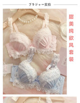 Teen Favorite! MOYISU Japanese Sweet Lolita Bra Set G Cup Heavy Steel Ring Support Heavy Lace Thin Cup Pure Sexy Large Bust CA