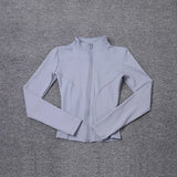 Women Sport Jacket Long Sleeve Shirt Workout Coat Gym Training Clothing Yoga Sportswear