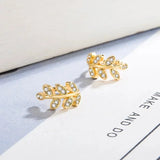 EVISPOL 1Pc Hot Sale Cute Metal Leaf Earcuff Clips On Earring for Women Fake Piercing Cartilage Earrings Ear Ring Without Hole