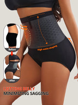 Flarixa 1/2/3Pcs Seamless Women's High Waist Abdomen Control Panties Magnetic Therapy Warm Uterus Underwear Body Shaping Briefs