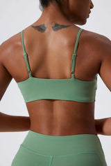 New Summer Women's Push-Up Sports Bra Breathable Soft Yoga Workout Top Backless Fitness Crop Gym Underwear Woman’s Crop Top