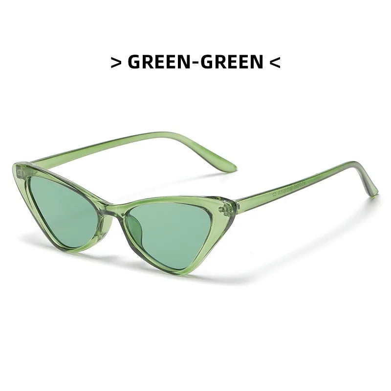 Hip-Hop Small Cat Eye Sunglasses Women Eyeglasses Eyewear with Retro Style Sunglasses