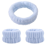 Face Wash Wristband Set Women's Headband Wristbands Absorbent Waterproof Wristbands Makeup Face Wash Hair Bands