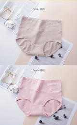 4Pcs/Set High Waist Cotton Panties Women Body Slimming Underwear Solid Briefs Plus Size Underpants Female Breathable Lingerie