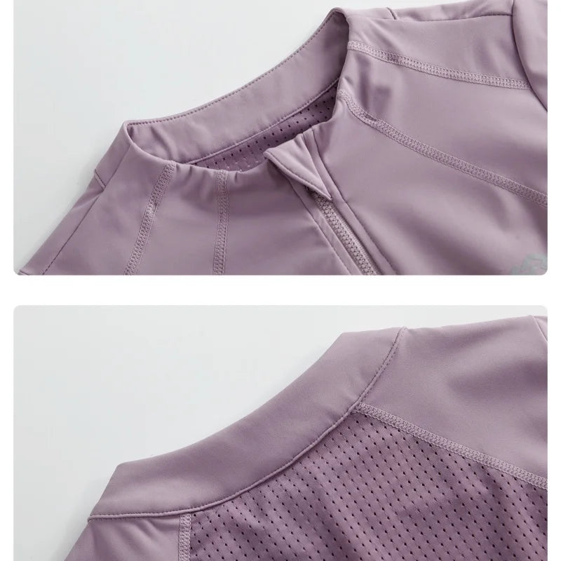 DRUR Summer Hiking Tracksuit Women Breathable Quick Dry Running Set  2 Piece Gym Outfit Slim Fit Sports Top Cargo Pants Suit New