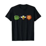 Hose Bee Lion Mens T Shirts Cotton Short Sleeve T-Shirt Crew Neck Tees Casual Shirt