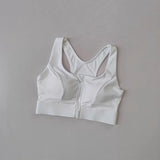 Front Zipper Sports Bra Shock-proof Sports Underwear High Impact Yoga Bra Quick Dry running vest Fitness Yoga Bra Top For Wome