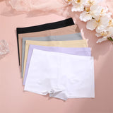 1Pc Women's Seamless Panties Sports Boxers Underwear Female Solid Color Comfortable Briefs Cozy Lingerie Intimate Underpant S-XL