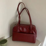 Korean Style Large Capacity Single Shoulder Women's Bag Versatile Vintage Underarm Bag Autumn 2025 New Arrival Tote Bag