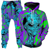 Colorful Abstract Mandala 3D Print Hoodies Pants Set Men's Sweatshirts Sweatpants Two Piece Suits Outdoor Tracksuit Man Clothing