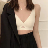 Wire Free Bra Brassieres Push Up Bralette Sexy Seamless Bras For Women Female Lingerie Woman Silky Underwear Intimate Sleepwear