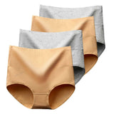 4Pcs/Lot High Waist Underwear Cotton Panties Women Body Slim Abdominal Underwear Plus Size Girls Briefs Female Lingerie Shaper