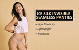 1Pcs/7Pcs Hot Sale Ladies Frill Trim Satin Ice Silk Seamless No Show Underwear Invisible Briefs Tanga Bragas Women's Panties