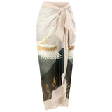 2026 New Sexy Print Retro Swimwear Beach Dress Cover Up Long Skirts Skirt Party Outfits Swimsuit Beachwear