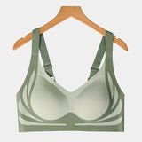 Powerful Push up Seamless Bra Women Gathered Up Wireless Bra Soft Full Coverage Support Adjustable Underwear Anti Sagging Bra