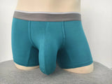 Men Modal Boxer Briefs Big Pouch Underwear Extra Large Bulge Enhancing Breathable Cooling Lightweight Mens Boxers Shorts Panties